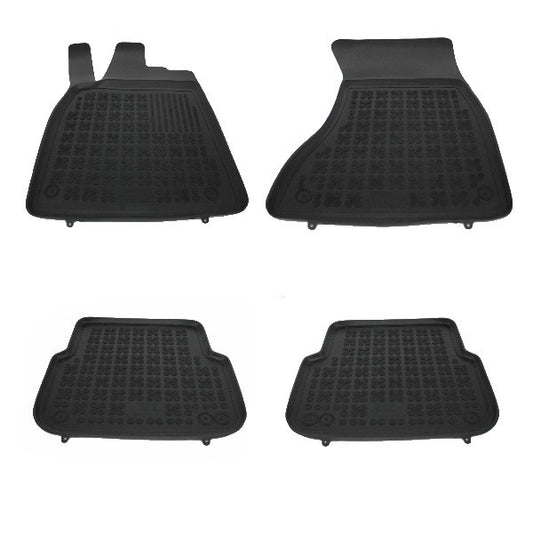 Bodenmatte Gummi Schwarz für AUDI A6 C7 4G Limo 11-18 AUDI A7 4G Sportback 10-17- CarPartsTuning