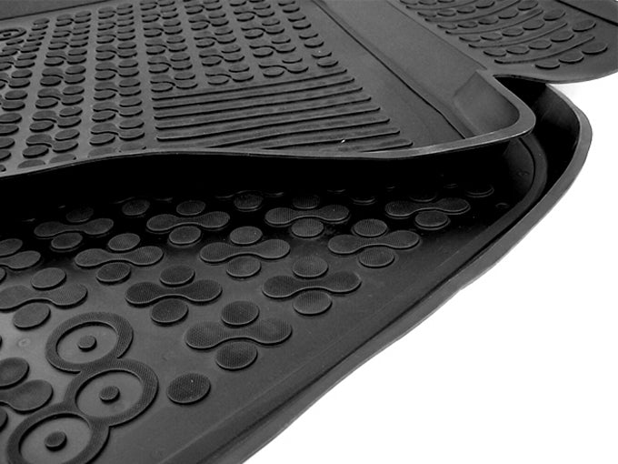 Bodenmatte Gummi Schwarz für AUDI A6 C7 4G Limo 11-18 AUDI A7 4G Sportback 10-17- CarPartsTuning