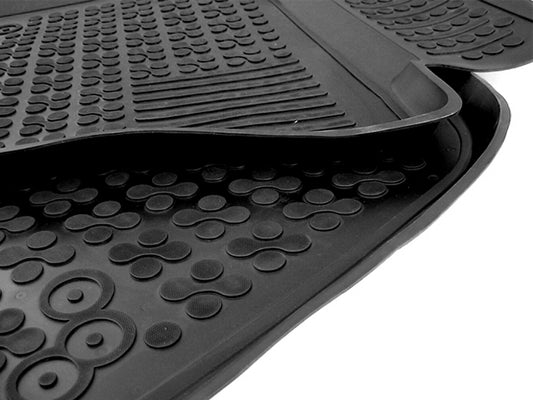 Bodenmatte Gummi Schwarz für AUDI A6 C7 4G Limo 11-18 AUDI A7 4G Sportback 10-17- CarPartsTuning