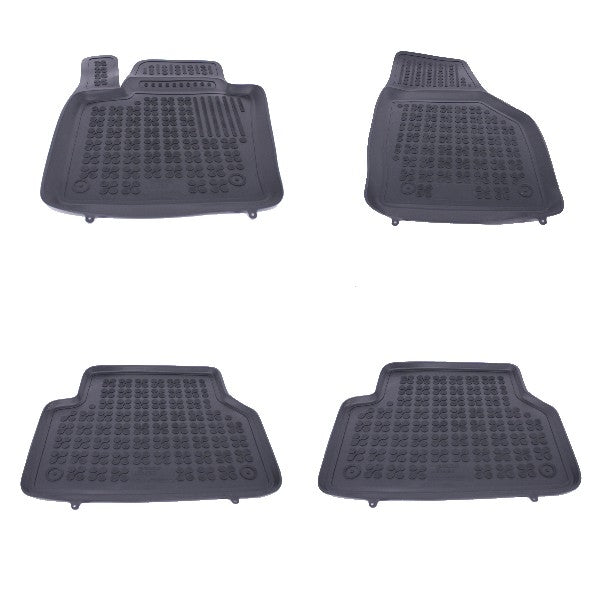 Bodenmatte Rubber Black für AUDI Q3 2011-2017 Geruchsfrei 3 cm Rand CarPartsTuning