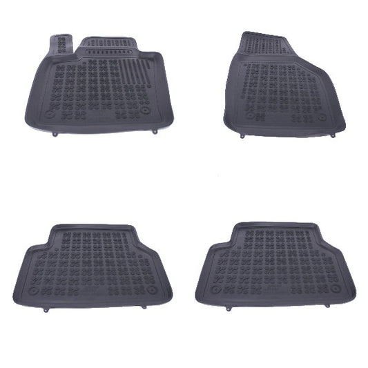 Bodenmatte Rubber Black für AUDI Q3 2011-2017 Geruchsfrei 3 cm Rand CarPartsTuning
