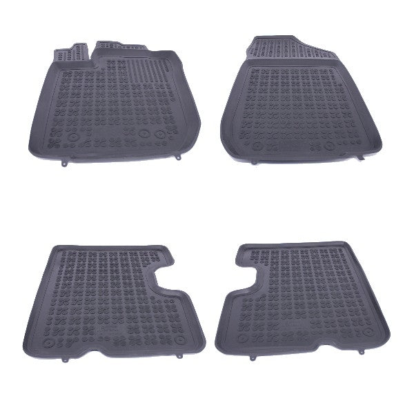 Fußmatte Gummi Schwarz passend für DACIA Duster I Facelift 2013-2017 Rezaw Plast