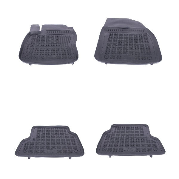 Gummi Fußmatte Schwarz Passend Für Ford Focus Mk2 (11.2004-2011) Rezaw Plast