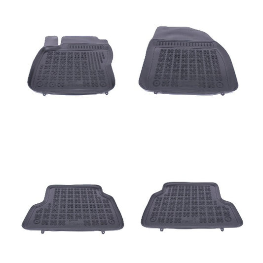Gummi Fußmatte Schwarz Passend Für Ford Focus Mk2 (11.2004-2011) Rezaw Plast
