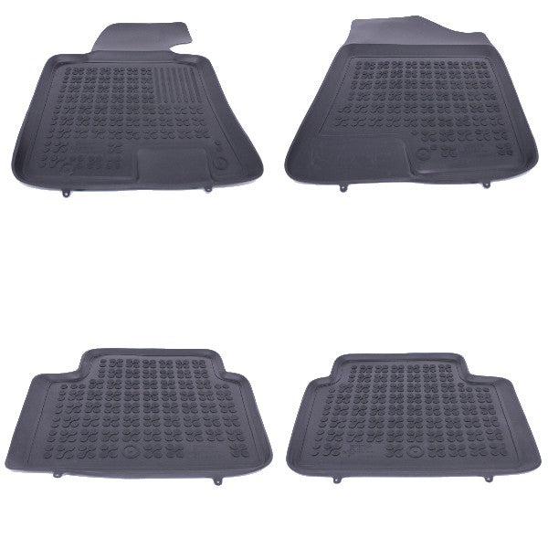 Bodenmatte Gummi Schwarz Hyundai i30 II Schrägheck Kombi 2012+, Passend Für KIA Ceed II Schrägheck Kombi 2012-2018, ProCeed 2013-2018 Rezaw Plast