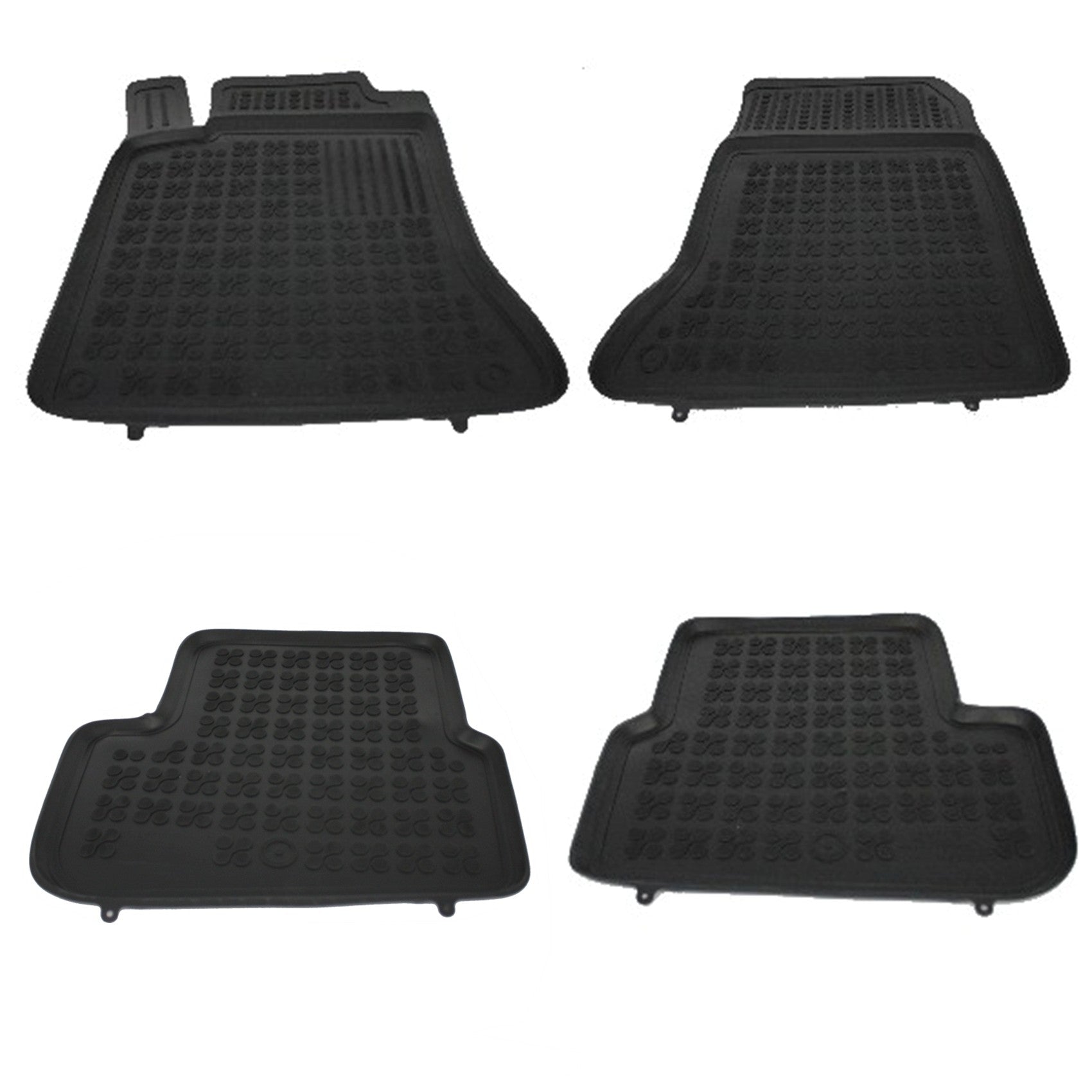 Bodenmatte Gummi für MERCEDES CLA W117 C117 2013+ Schwarz- CarPartsTuning