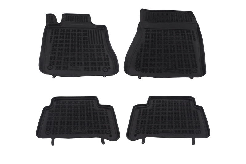 Bodenmatte Gummi für Mercedes E-Klasse W211 2002-2009 Schwarz- CarPartsTuning