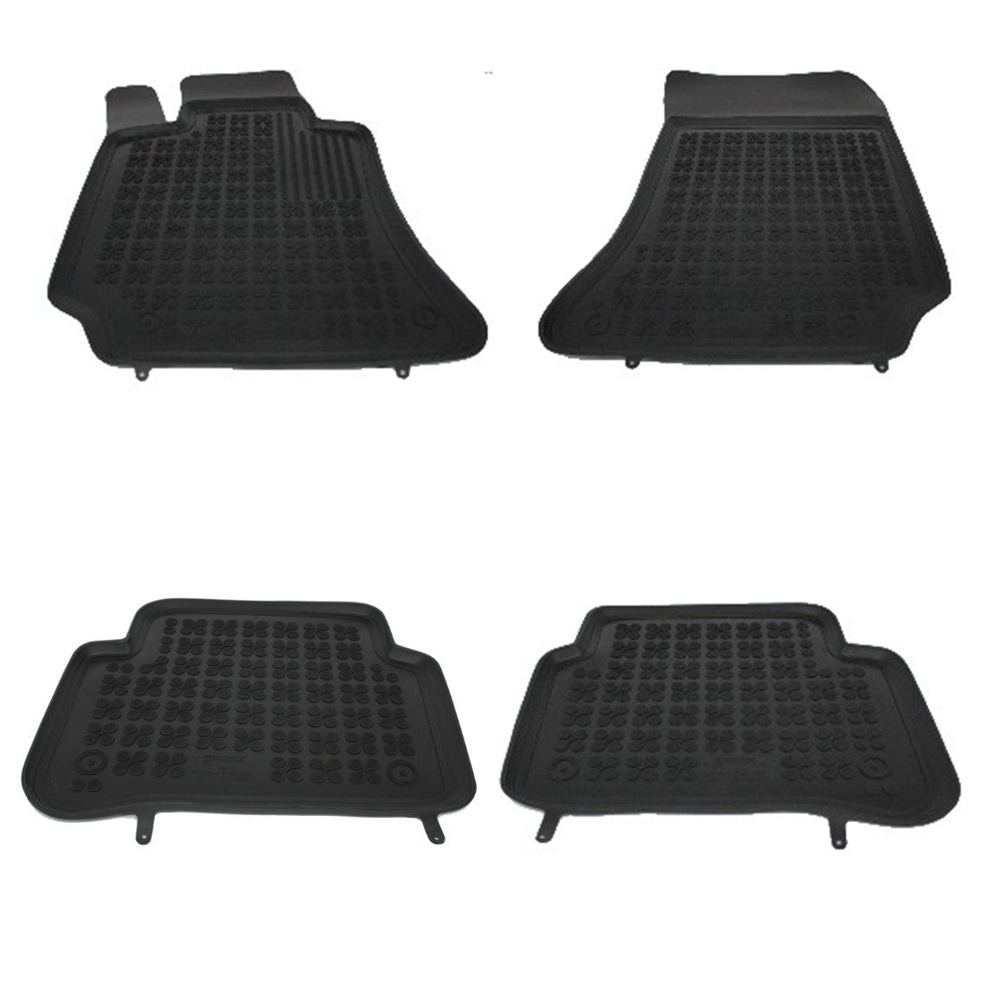 Bodenmatte Gummi für MERCEDES E-Klasse W212 S212 2009-2016 Schwarz- CarPartsTuning