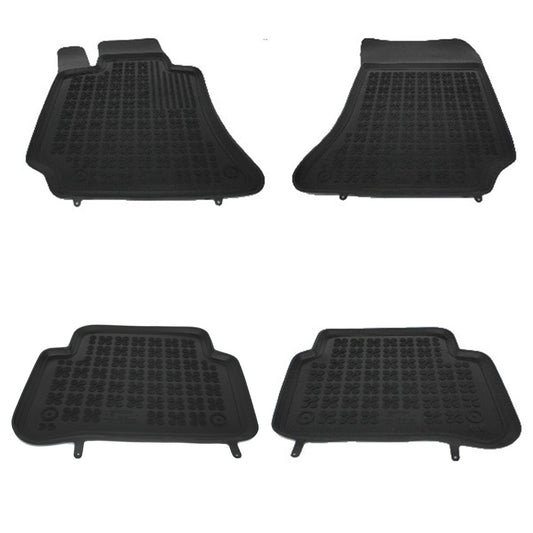 Bodenmatte Gummi für MERCEDES E-Klasse W212 S212 2009-2016 Schwarz- CarPartsTuning