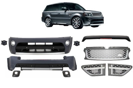 Bodykit für Rover Sport L320 Facelift 2009-2013 Autobiography Look Silber Gitter CarPartsTuning