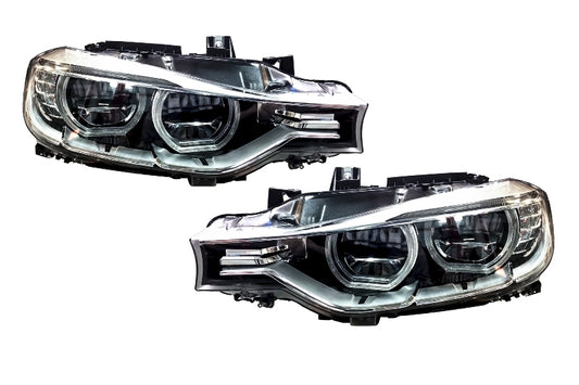 LED Scheinwerfer Angel Eyes für BMW 3er F30 F31 Limousine Touring 2011+ Carpartstuning Austria