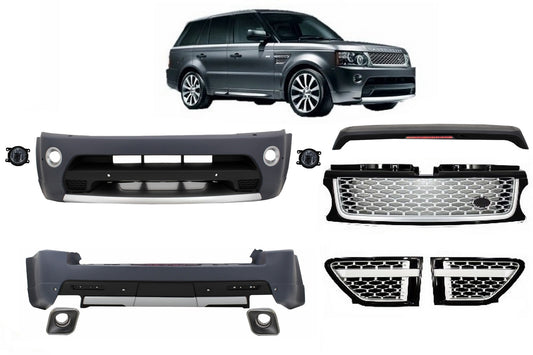 Bodykit Passend Für Land Range Rover Sport L320 Facelift (2009-2013) Autobiography Design Black Silver Grille Edition KITT