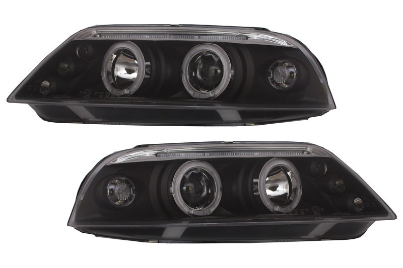 Scheinwerfer für VW Passat 3BG 2000-2005 2 Halo Felgen schwarz CarPartsTuning