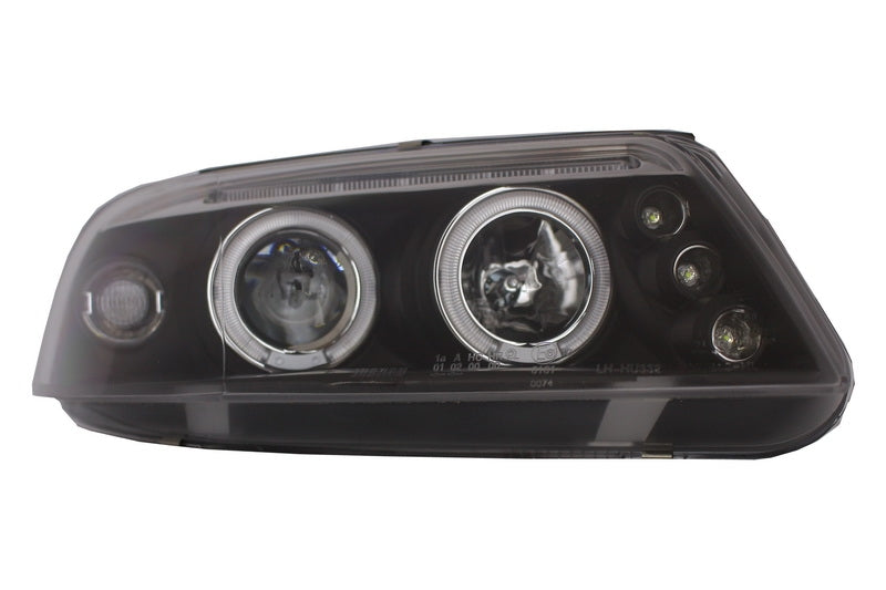 Scheinwerfer für VW Passat 3BG 2000-2005 2 Halo Felgen schwarz CarPartsTuning
