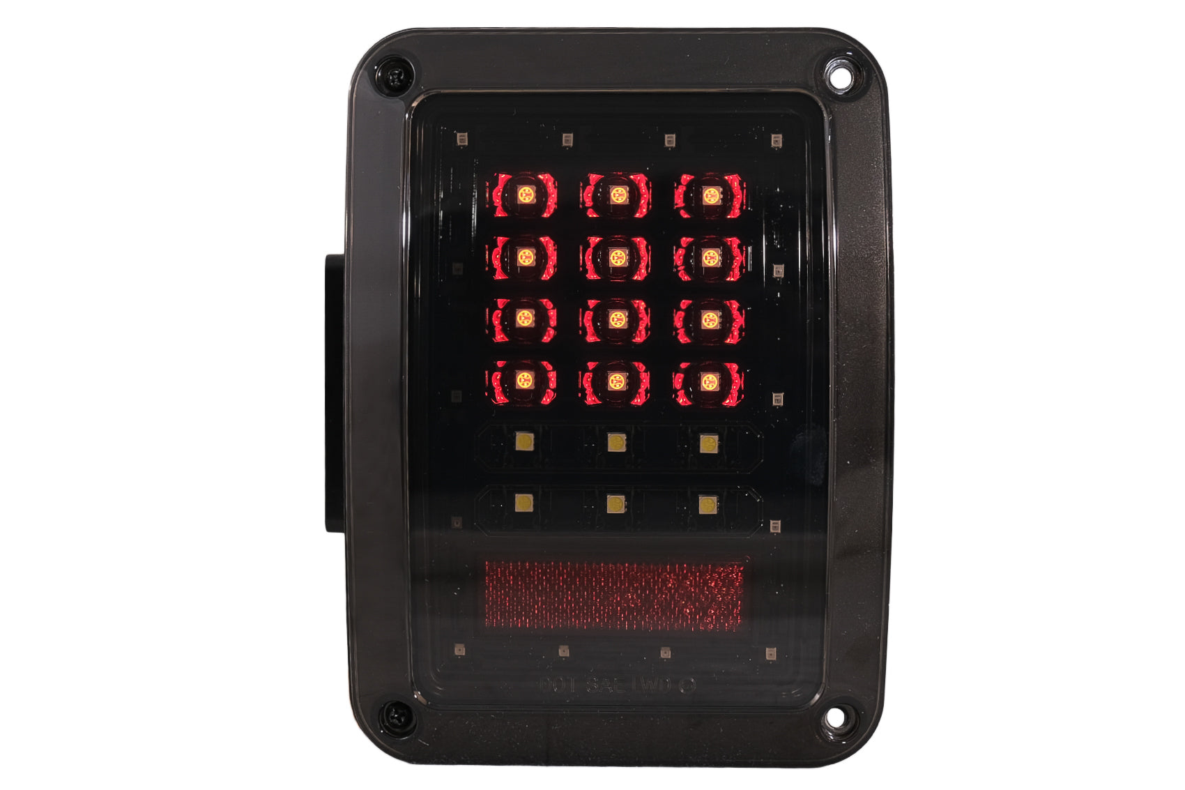 Voll-LED-Rückleuchten Passend Für Jeep WranGLEr JK (2007-2017) Smoke KITT