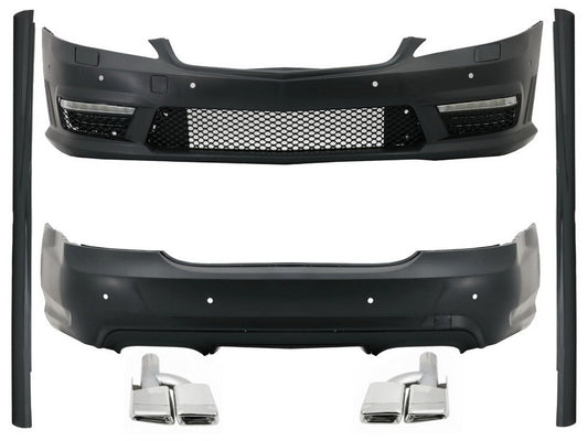 BodyKit für Mercedes S W221 05-13 LWB Seitenschweller Endrohe S63 S65 Look CarPartsTuning