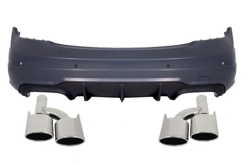 Stoßstange für Mercedes C-Klasse W204 07-14 Facelift C63 Look Auspuffspitzen CarPartsTuning