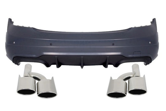 Stoßstange für Mercedes C-Klasse W204 07-14 Facelift C63 Look Auspuffspitzen CarPartsTuning