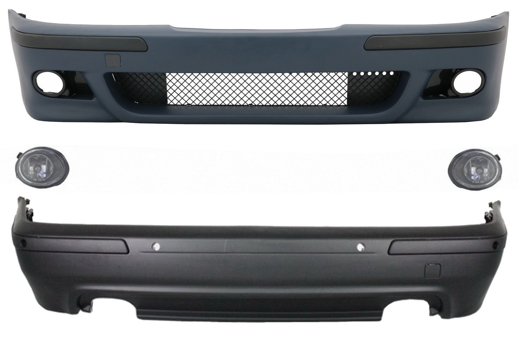 Bodykit für BMW 5er E39 1995-2003 M5 Look Nebellichter Chrom CarPartsTuning