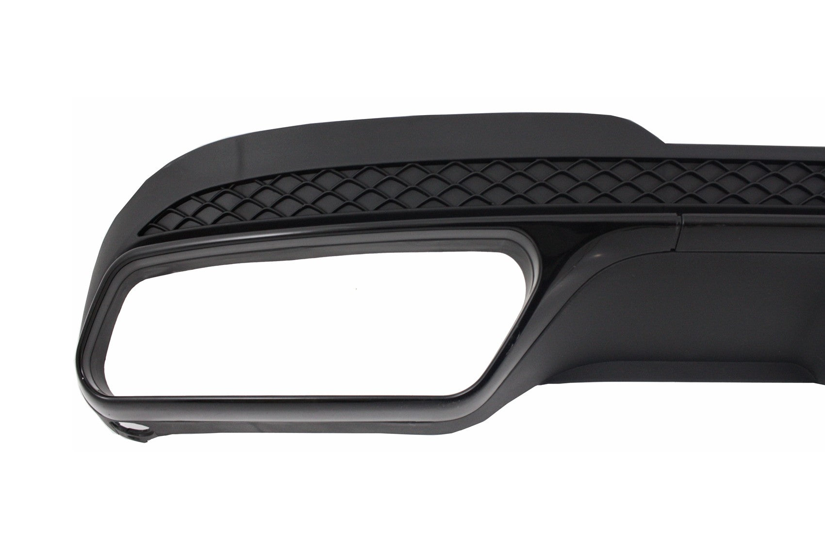 Stoßstange Diffusor Endrohre für Mercedes W212 S212 AMG Line MOPF 13-16 Schwarz CarPartsTuning