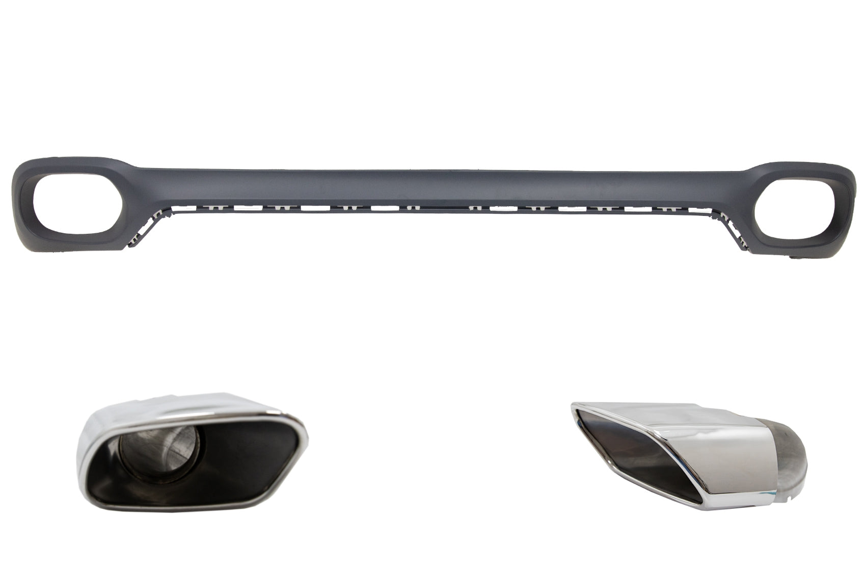 Ladekantenschutz Vierkant Auspuffspitzen für BMW X6 F16 V8 Design M-Tech CarPartsTuning