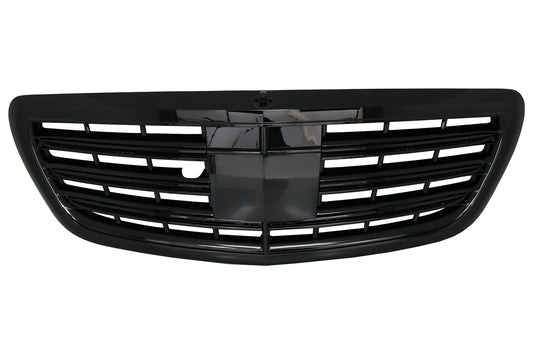 Frontgrill für Mercedes S-Klasse W222 14-08.20 S63 S65 Design Schwarz glänzend CarPartsTuning