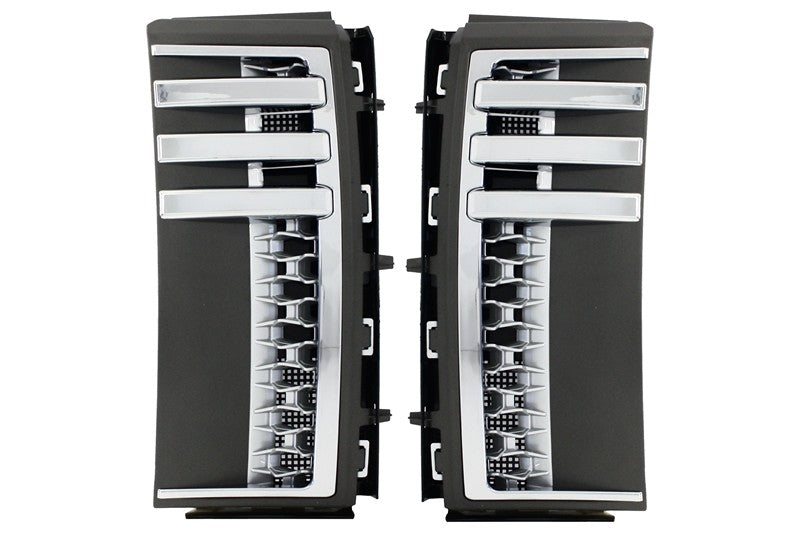 Seitenschlitzgitter Passend Für Land Range Rover Vogue III L322 (2002-2012) Autobiography Grey Silver Edition KITT