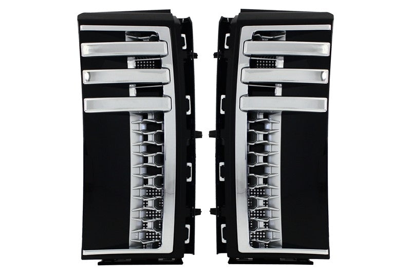 Seitengitter Passend Für Land Range Rover Vogue III L322 (2002-2012) Autobiography Black Silver Edition Design KITT