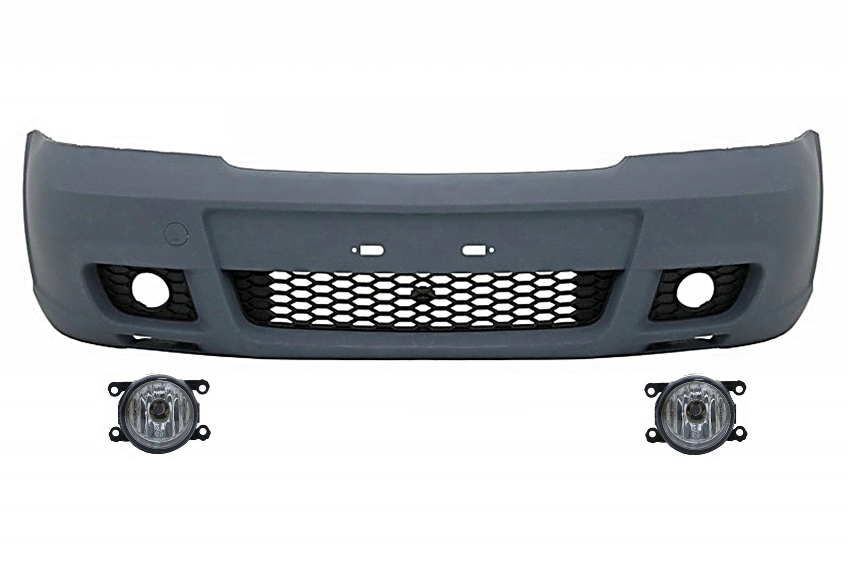 Frontstoßstange für Opel VAUXHALL Astra G 98-05 NBL Seitengitter OPC Design CarPartsTuning