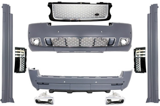 Bodykit Passend Für Land Range Rover Vogue L322 (2002-2012) Black Silver Grill Edition Autobiography Design KITT