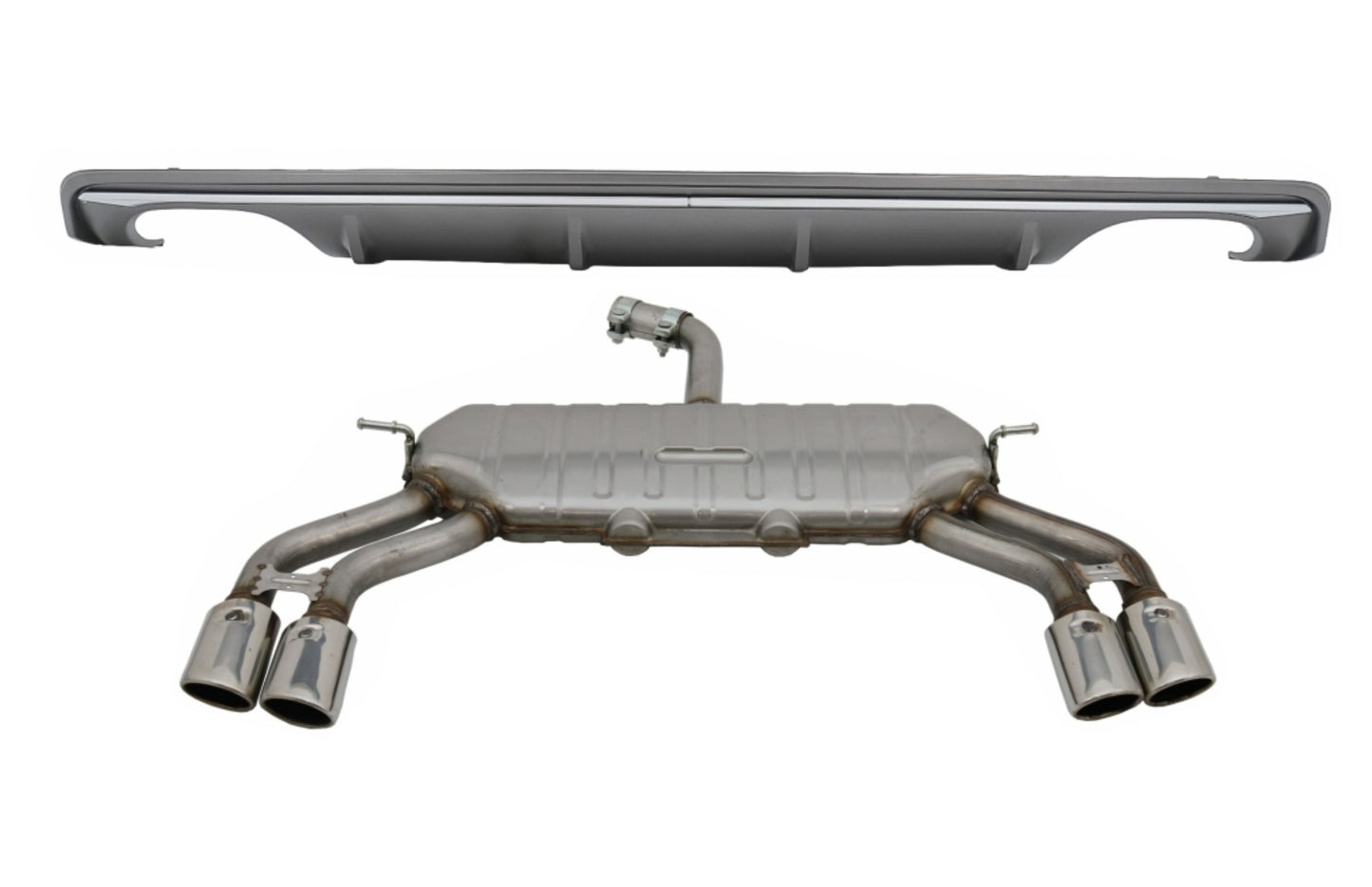 Diffusor Abgassystem für AUDI A3 8V Limousine 2012-2015 S3 Look nur für Standard CarPartsTuning