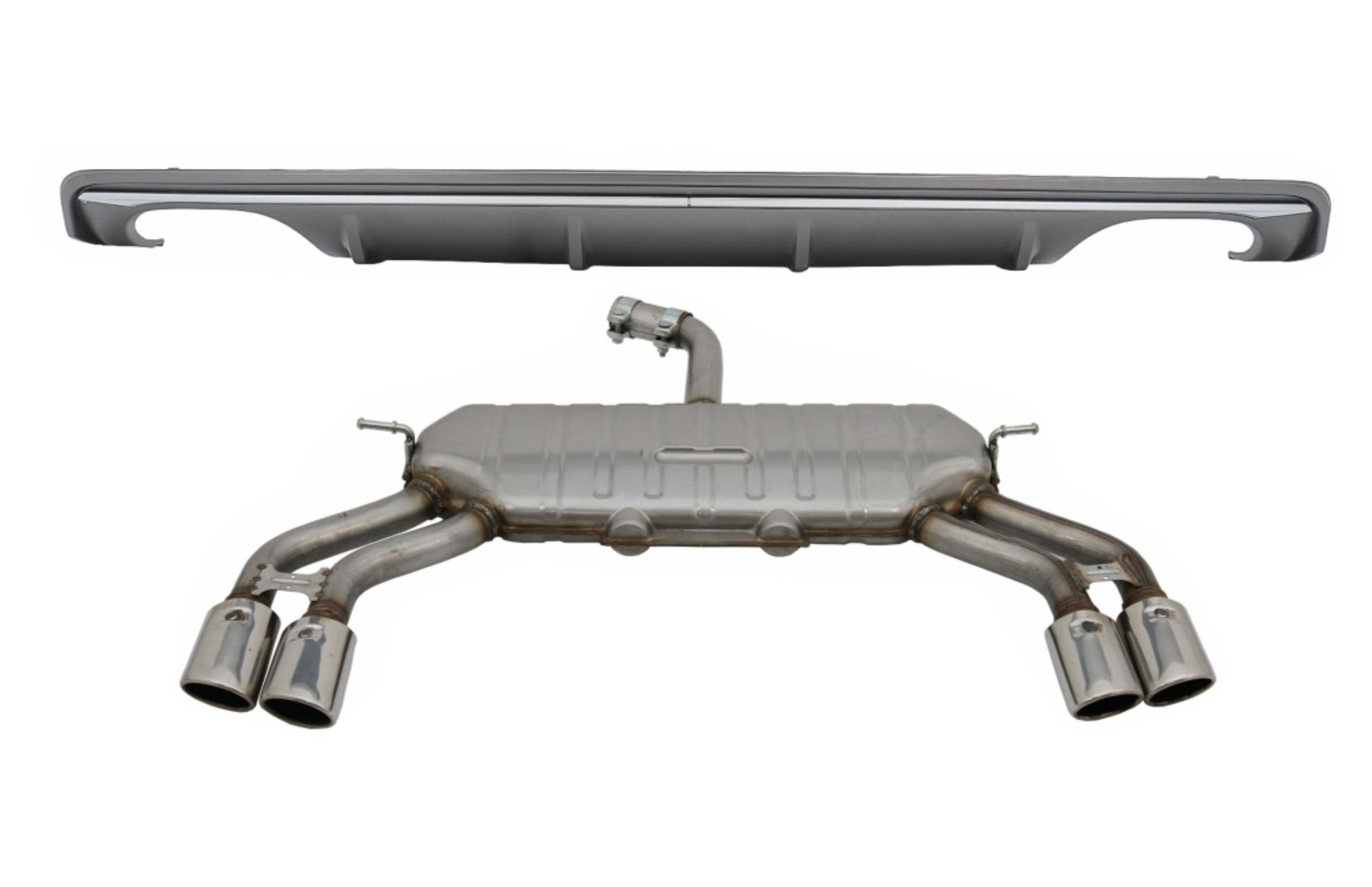 Diffusor Abgassystem für AUDI A3 8V Limousine 2012-2015 S3 Look nur für Standard CarPartsTuning