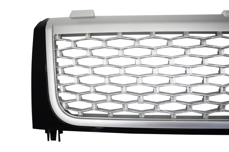Zentralgrill Passend Für Land Range Rover Vogue III L322 (2002-2005) Schwarz Silber Autobiography Supercharged Edition KITT