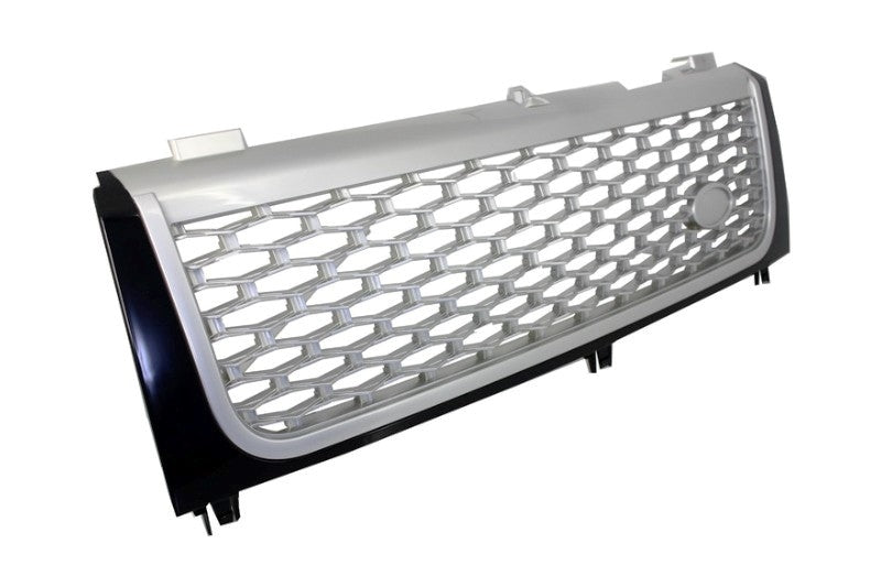 Zentralgrill Passend Für Land Range Rover Vogue III L322 (2002-2005) Schwarz Silber Autobiography Supercharged Edition KITT