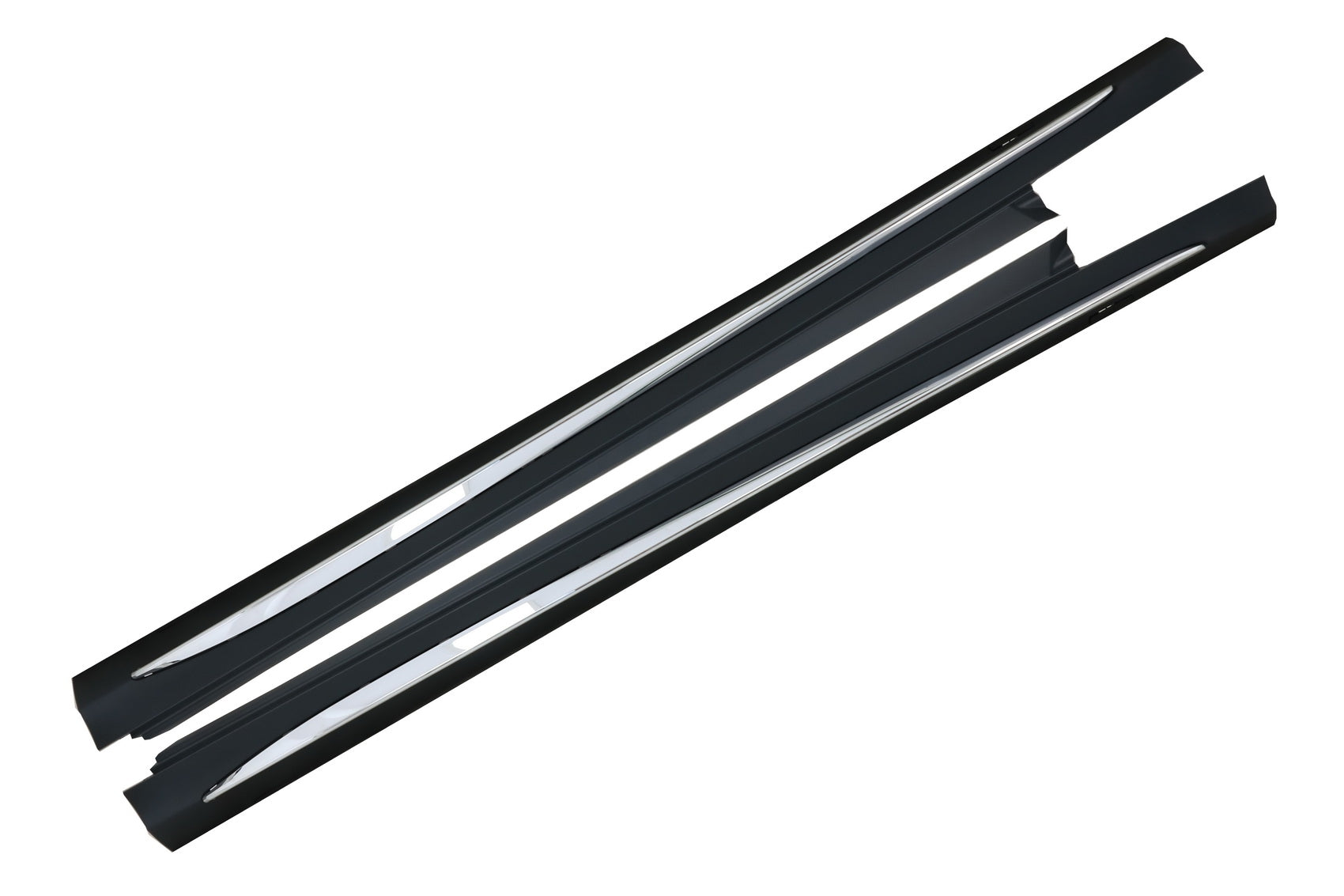 Seitenschweller für Mercedes C-Klasse W205 S205 2014-2020 Sport C63 Design Chrom CarPartsTuning