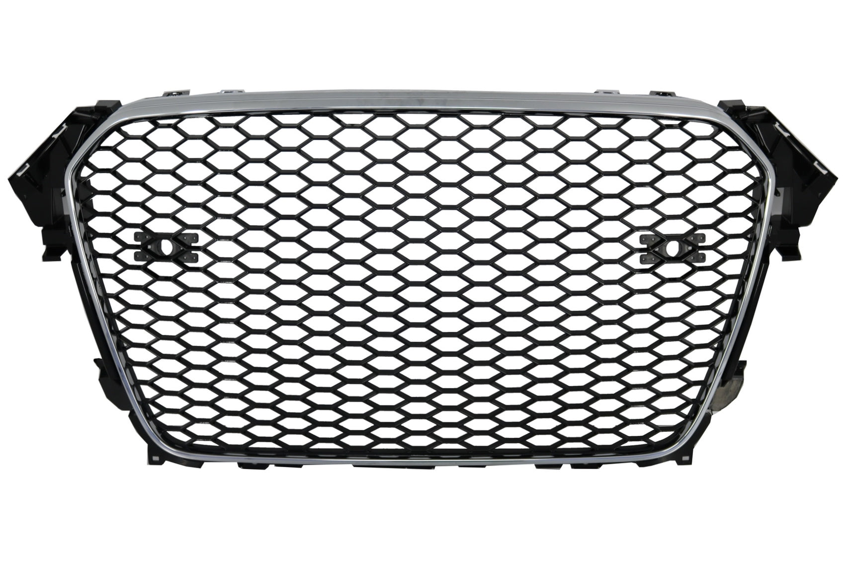 Kühlergrill für AUDI A4 B8 MOPF RS Look Mit/ohne PDC Schwarz/Chrom ohne Emblem- CarPartsTuning