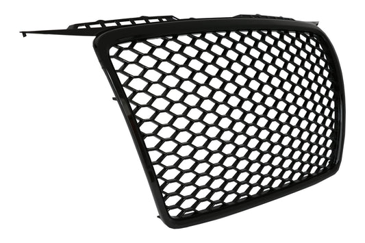 Frontgrill ohne Emblem für Audi A3 8P 04-07 RS Design Schwarz glänzend Carpartstuning Austria