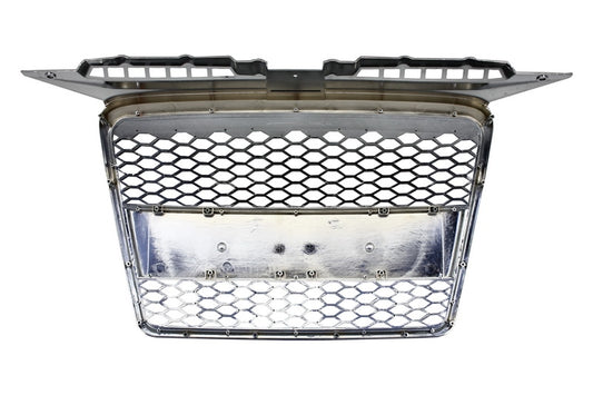 Badgeless Kühlergrill für Audi A3 8P 04-07 RS Design Schwarz Chrom CarPartsTuning