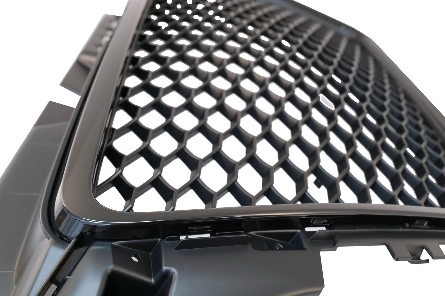 Badgeless Frontgrill für AUDI A3 8P Facelift 07-12 RS Design Piano Schwarz CarPartsTuning