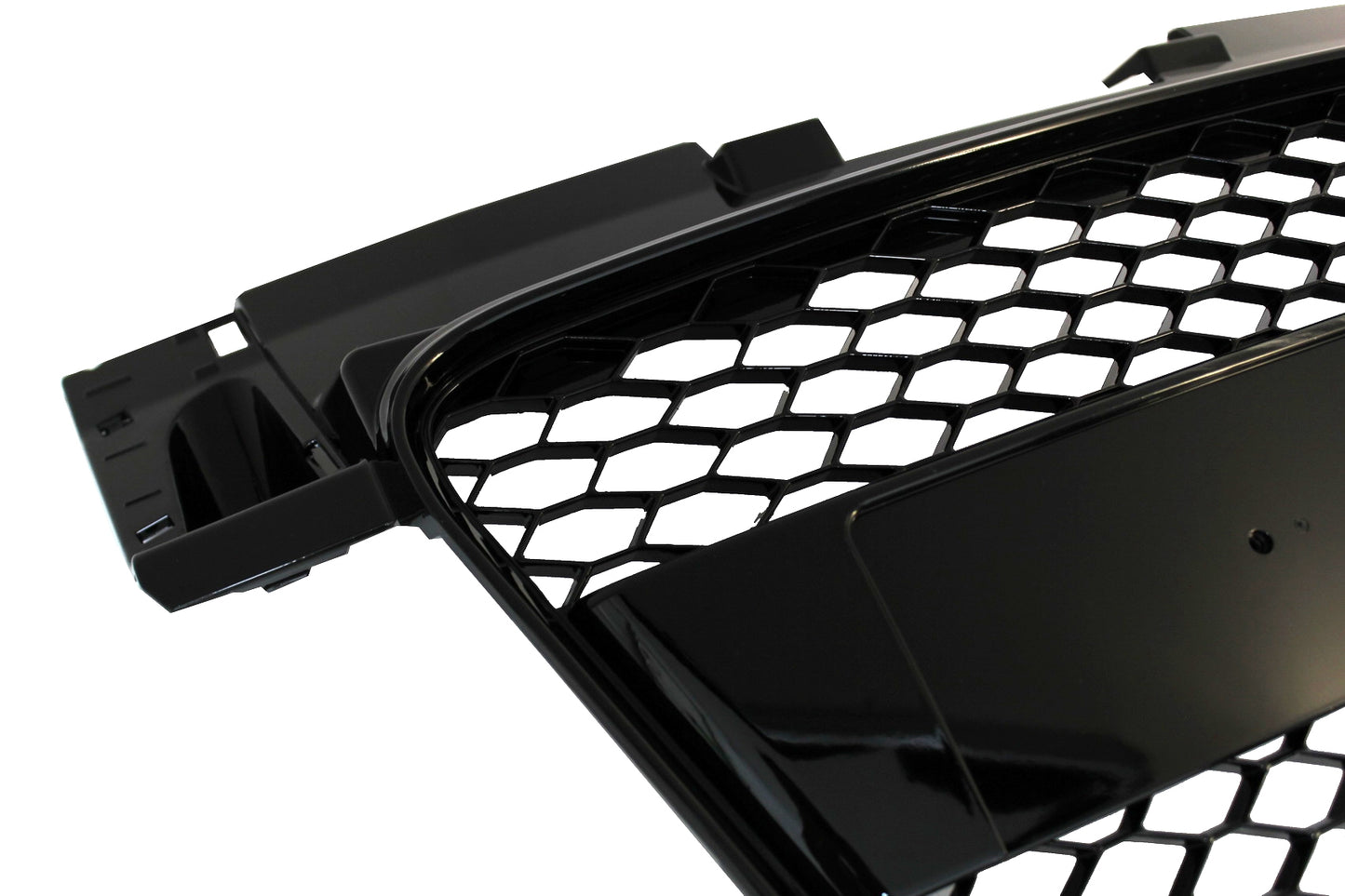 Kühlergrill ohne Emblem für Audi TT 8J 2006-2014 RS Design Honeycomb Glänzend Schwarz Carpartstuning Austria
