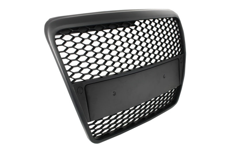 Frontgrill ohne Emblem passend für AUDI A6 4F C6 (2004-2007) RS Design Mattschwarz KITT Specials
