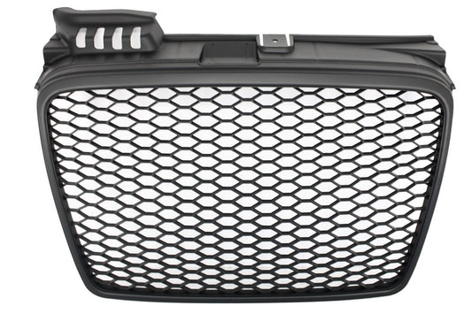 Badgeless Kühlergrill für Audi A4 B7 04-08 RS4 Mattschwarz CarPartsTuning