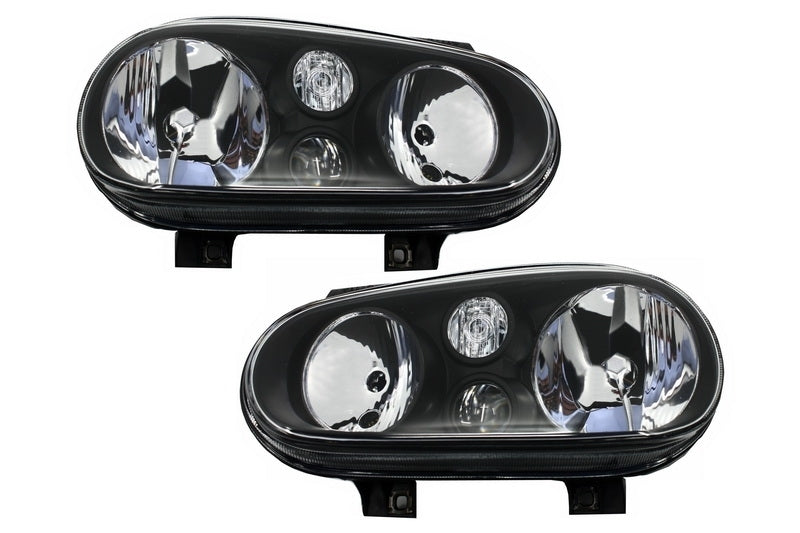 Halogenscheinwerfer für VW Golf IV 4 1997–2003 Schwarz Carpartstuning Austria