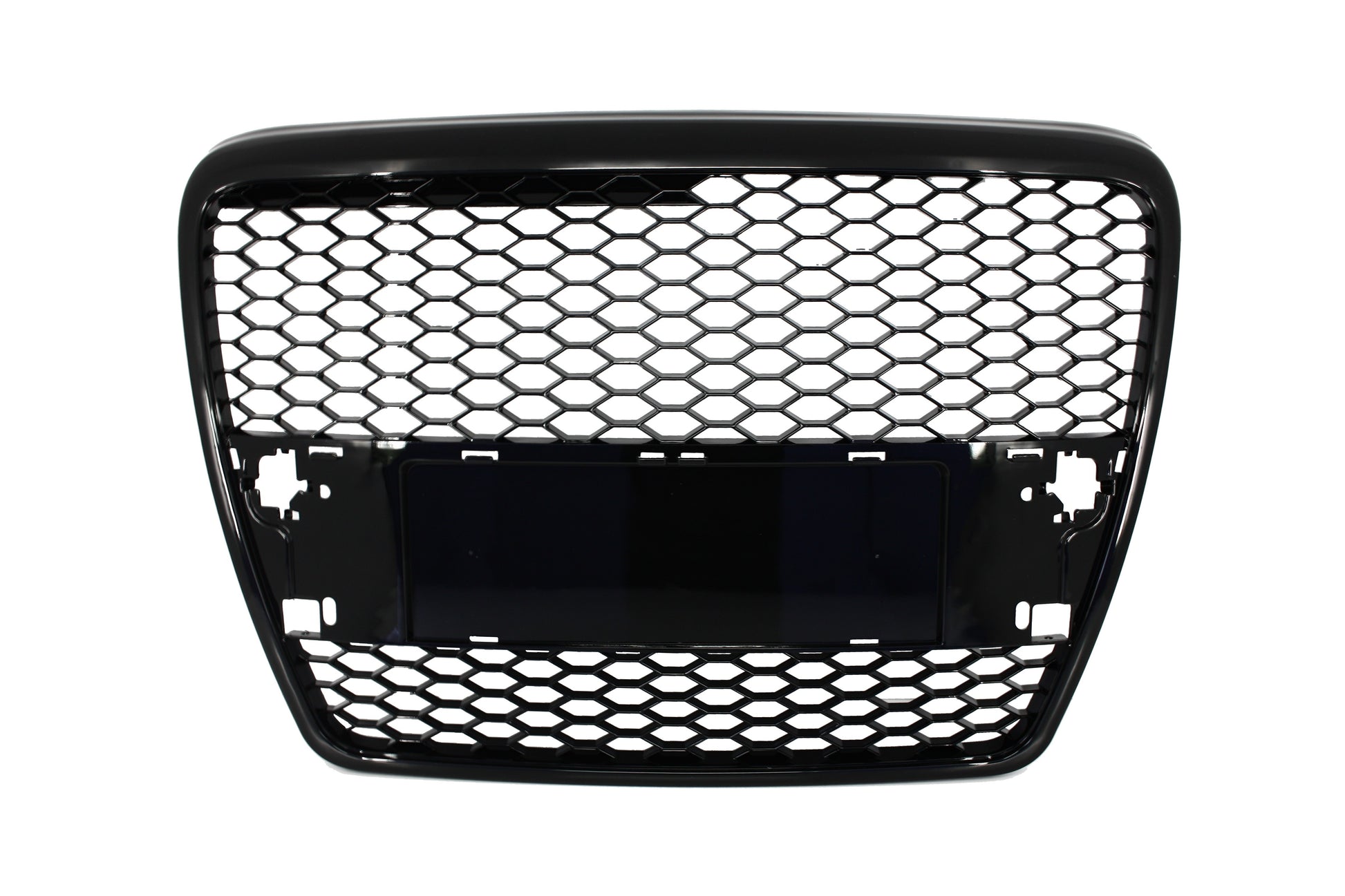 Emblemloser Frontgrill passend für AUDI A6 4F C6 (2004-2007) RS Design Piano Black KITT Specials
