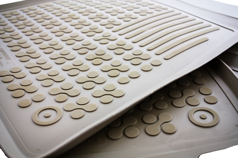 Gummimatten Fußmatten Beige für AUDI A6 C7 4G 11-18 A7 4G Sportback Geruchsfrei- CarPartsTuning