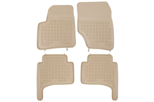 Gummi Auto Fußmatten Beige für VW TOUAREG 7LA 7L6 7L7 Porsche Cayenne 9PA 02-10 CarPartsTuning