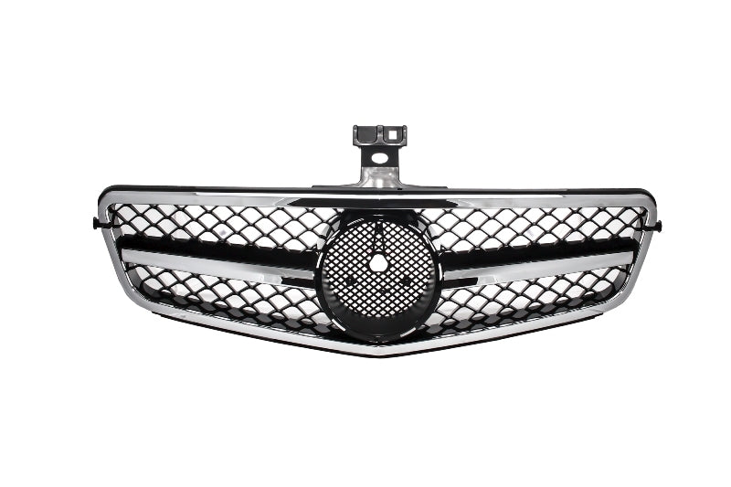 Kühlergrill für Mercedes C W204 S204 2007-2014 Sport Schwarz glänzend & Chrom CarPartsTuning