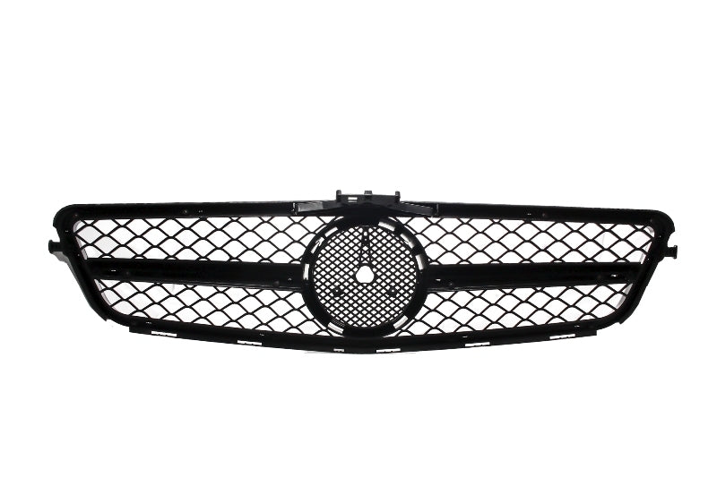 Kühlergrill für Mercedes C W204 S204 2007-2014 Sport Schwarz glänzend & Chrom CarPartsTuning