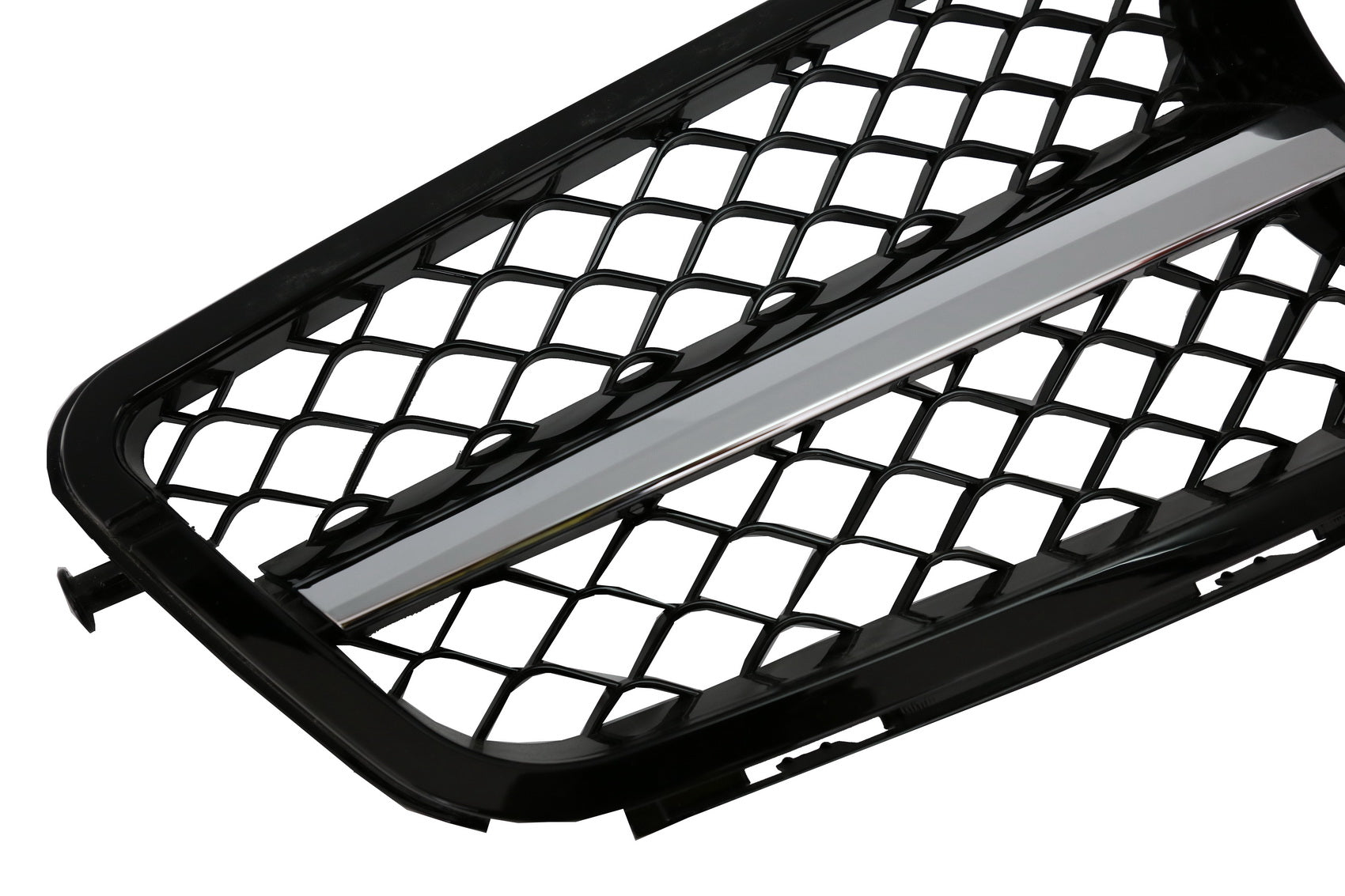 Kühlergrill für Mercedes C W204 S204 2007-2014 Sport C63 Look Glänzend schwarz CarPartsTuning