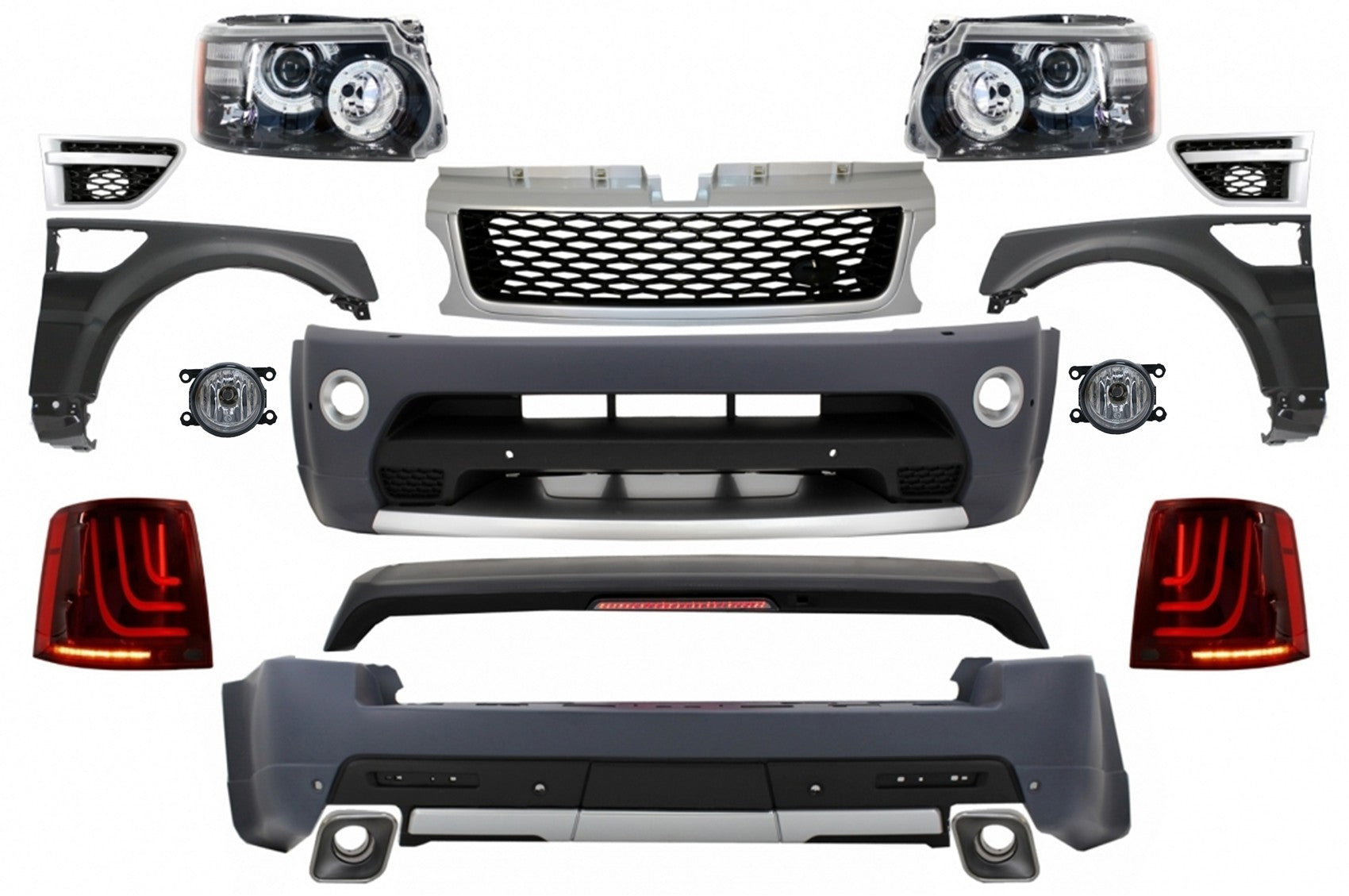 Kit für Rover Sport L320 Facelift 09-13 Autobiography Look LED Rückleuchten GL-3 CarPartsTuning